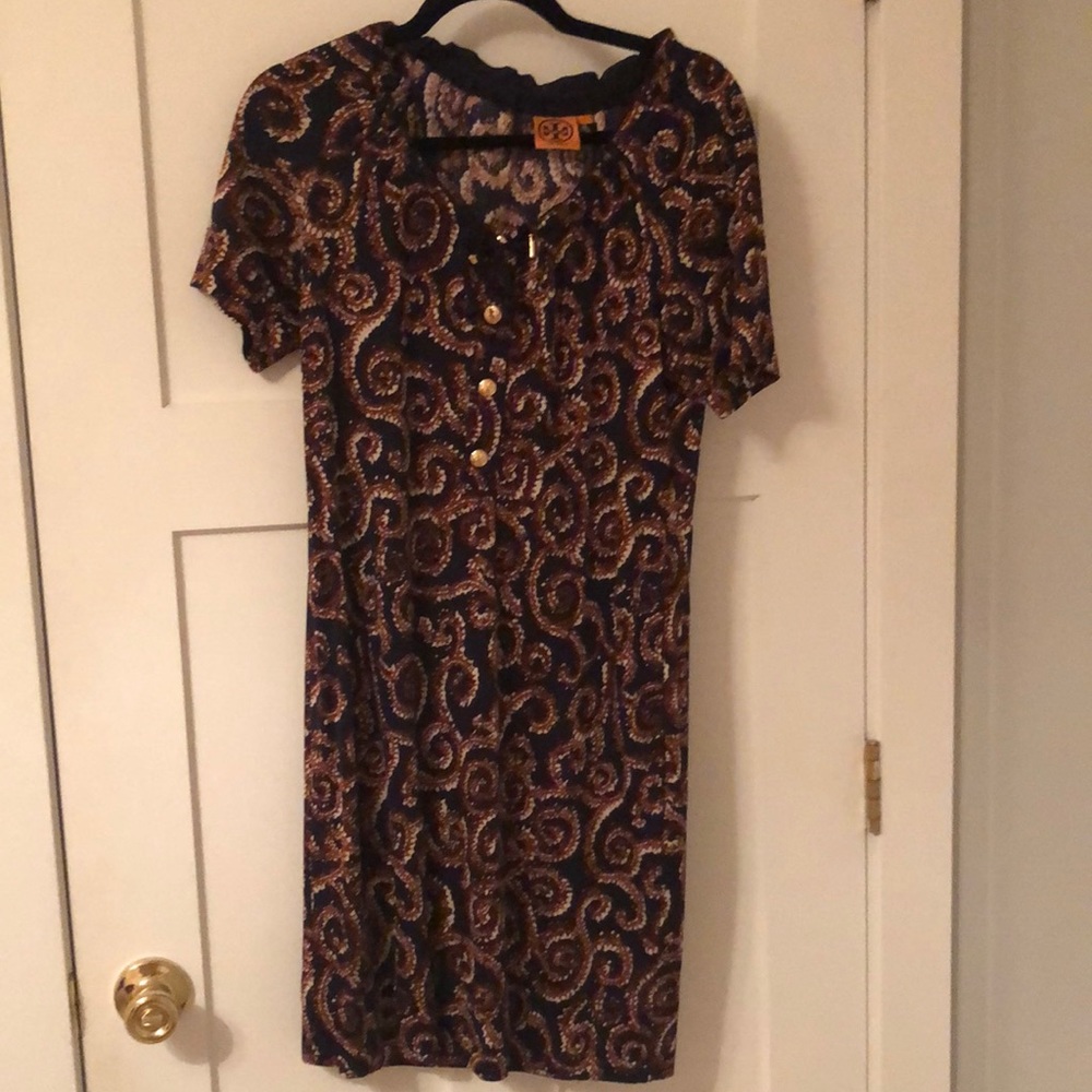 Tory Burch casual paisley dress sz L